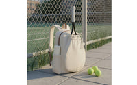 Tennis Backpack Side Pockets Pickleball Bag Drawstring Closure Tennis Racket Holder Bag for Women