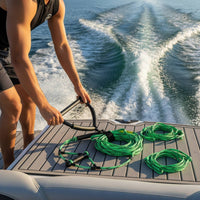 Double Handle Ski Rope 4 Section Adjustable Length Water Ski Rope with Handle