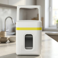 Cooling and Heating Mini Fridge Compact Mini Refrigerator Thermoelectric Tabletop Fridge Electric for Students, Professionals, Commuters, Bedroom
