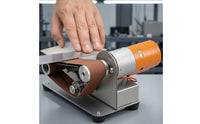 Compact Belt Sander with Polishing Wheel Versatile Benchtop Belt Grinder Stable Grinder Long-Lasting for Woodworking