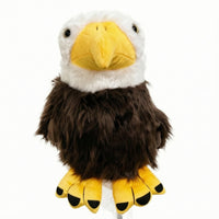 Soft Golf Club Cover with Eagle Design Animal-Shaped Driver Headcover Soft Wood Headcover Protective for Golfers, Driving Range