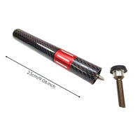 Adjustable Length Telescopic Cue Extension Threaded Adapter Carbon Fiber Cue Extender Aluminum Alloy Billiard Stick Extension Glossy Finish
