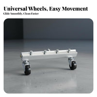 Car Chassis Washer All-Around Rotating Wheels Underbody Car Washer Quick Connect Fittings Versatile Function Undercarriage Cleaner for Driveway