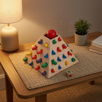 Pyramid Shape Sorter Smooth Edges Wooden Shape Sorter Fine Motor Skills Geometric Matching Blocks