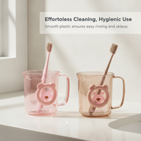 Cartoon Toothbrush Cup Set for Home, Students, and Couples - Creative and Cute