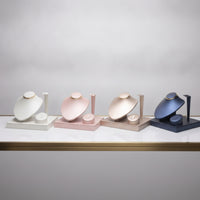 Necklace Bust with Band Holder Tabletop Necklace Display Bust Jewelry Display Stand Soft Organizer Minimalist for Jewelers