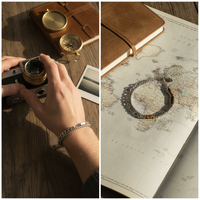 Tiger Eye Stone Double Layer Bracelet for Men and Women, Hip-Hop Style Beaded Jewelry