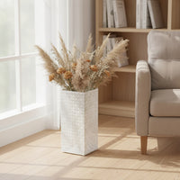 Square Metal Stand Modern Square Umbrella Holder Ventilated for Hallway