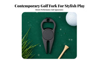 Multi-Functional Golf Divot Tool Bottle Opener Portable Divot Tool Bottle Opener Lightweight for Golfers, Adults, Outdoor Sports, Clubhouse