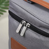 Gift Bag for 6 Bottles with Shoulder Strap, Insulated Bottle Carrier Tote Bag for Travel Picnic, Oxford Cloth Picnic Bag, Leakproof Padded Case