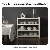 Multifunctional Multi-Tier Cabinet with Flip-up Doors Dust-Proof Multi-Tier Rack with Flip-up Doors Modern Design Bookshelf Stable Structure for Book Lovers, Office Workers, Living Room, Bedroom, Tearoom, Playroom