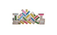 36 Pieces Wooden Blocks with Acrylic Transparent Rainbow Block Stackable Wooden Building Piece Set for Toddlers, Kids, Playroom