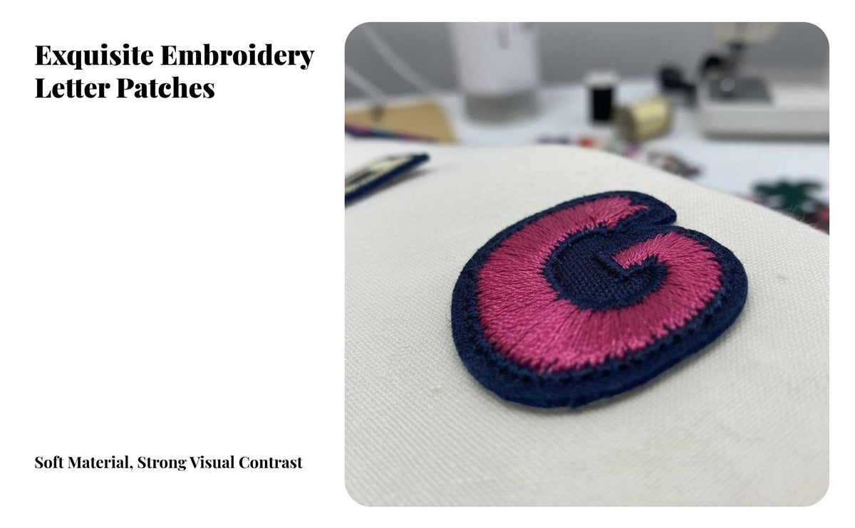 Embroidered Letter Applique Decorative Embroidered A-Z Letters Versatile Colorful Letter Applique for DIY Enthusiast S, Parents, School Uniforms