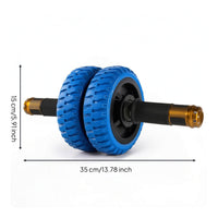 Abdominal Roller Wheel Non-Slip Fitness Wheel with double Wheels Portable Fitness Equipment for Beginners, Home Gym, Outdoor Workouts, Office