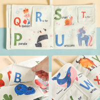 Thickened Alphabet Cloth Book Early Education Baby Letter Book Interactive Tear-Resistant for Babies, Toddlers, Playtime, Bedtime