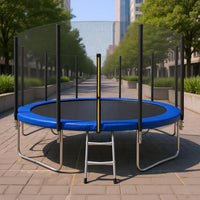 16 Ft jumping bed Thick Foam Padding Round jumping bed Tear-Resistant Play Equipment for Backyard