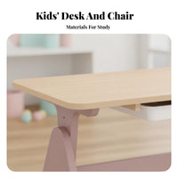 Early Education concentration Adjustable Table and Chair Group Multi-Functional Adjustable Square activity station Minimalist Design kids' Study Set Child-Safe for Preschoolers, Toddlers, educators, Kindergarten, Playroom, Nursery, Daycare