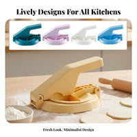 Dumpling Skin Maker Handheld Doughes Press for Dumpling Wrappers,Manual Press Tool, Convenient Homemade Dumplings,for Kitchen Restaurant