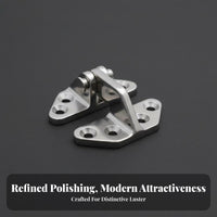 RV Door Hinge Thickened Design Professional Equipment Hinge Mirror Polished Finish for Power Cabinets