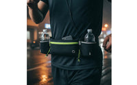 Waterproof Water Bottle Belt Bag Hands Free Hydration Belt Phone Pocket Running Waist Pack Adjustable Strap for Jogging