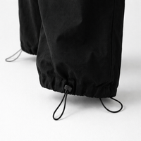Women High Waist Cargo Pants with Convertible Wide Leg Design, Stretch Loungewear Streetwear for Ladies, Drawstring Parachute for Casual Wear
