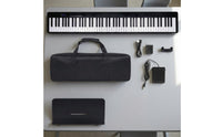 Full-Size Portable Keyboard Piano Rechargeable Piano with Carrying Bag Compact Keyboard with Music Stand for Beginners, Students, Travelers, Travel, Home Practice