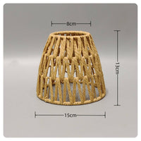 Paper Rope Lampshade Handmade Woven Lampshade Handwoven Woven Lamp Shade for Homestays, Cafes, Restaurants
