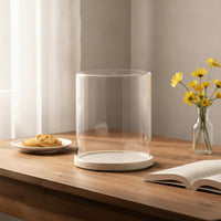 Cylinder Display Case Cylindrical Acrylic Display Box Transparent Storage Box Clear Showcase Transparent for Collectors