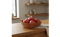 Fruit Shaped Woven Basket Multi-Functional Heart Shaped Fruit Tray Japanese Style Household Storage for Kitchen, Living Room, Party