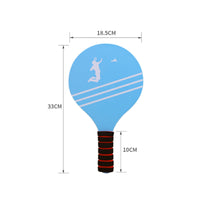 Indoor Play Shuttlecock Paddle Set Comfortable Grip Wood Paddle Racket Large Hitting Surface Paddleball Racket for Children