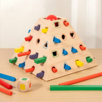 Wooden Pull Game Fine Motor Skills Tabletop Strategy Game Concentration Child Centered Balance Toy for Classroom