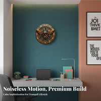 Silent Movement Decorative Wall Clock Non-Ticking Themed Art Clock Creative Design for Living Room, Bedroom, Kitchen