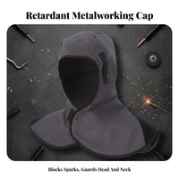 Retardant Welder's Head Cover Material Welder's Head Cover Customizable Fit Welder's Head and Shoulder Cover for Welders, Industrial Workers