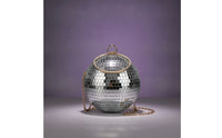 Spherical Clutch Bag Mirrored Disco Ball Purse Shimmering for Parties, Weddings