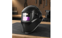 Sensitivity and Delay Settings Auto-Darkening Welding Helmet Rectangular Viewing Window Auto Darkening Welding Helmet Adjustment Dials Face Guard Hard Shell for Bright-Arc Welding Work