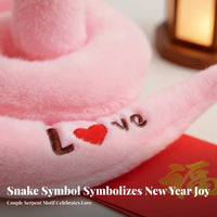 2 Pieces Chinese New Year Snake Doll Perfect Gift Year of the Snake Symbol Holiday Decoration Auspicious Symbol Festive Design