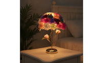 Dimmable Flower Lamp with USB Dimmer Decorative Rose Lamp Elegant for Bedroom, Nightstand, Vanity, Wedding