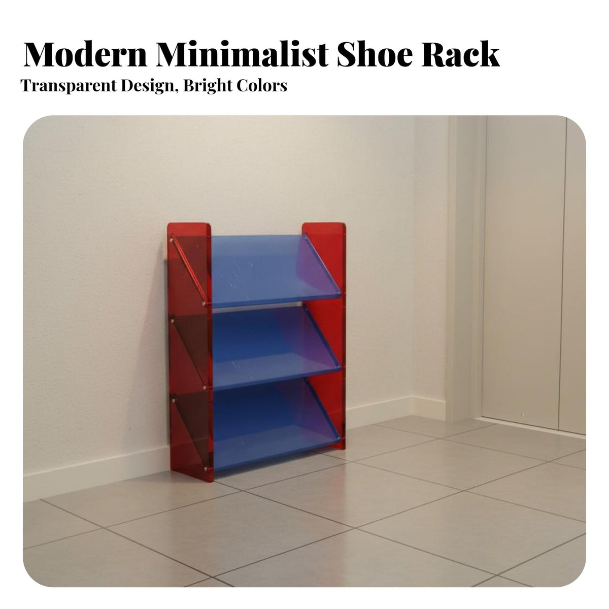Space-Saving Slanted Shoe Rack Easy Assembly Narrow Shoe Rack Stable Sturdy Build for Apartment Dwellers, Homeowners, Families, Entryway, Corridor, Hallway, Bedroom