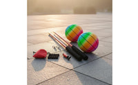 Comfortable Grip Rainbow Arm Exercise Ball Anti-Tangle Cord Elastic Rebound Ball Full Body Workout for Seniors, Women, Square Dancing