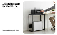 Space-Saving Wheeled Computer Tower Shelf Multi-Functional Printer Stand Mobile Design Office Furniture Lockable Casters for Students, PC gaming enthusiasts, Study Room, Under Desk, Bedroom