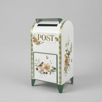 Freestanding Mailbox with Legs Vintage-Style Decorative Mailbox with Stand Upright Post Box for Garden, Porch, Patio