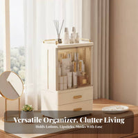 Clear Cosmetic Case with Drawers Large Capacity Makeup Organizer long-lasting