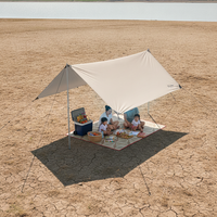 Blackout Sunshade Tarp Tent for Outdoor Camping and Picnic
