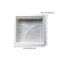 Paving Mold with Floral Pattern Square Walkway Mold Path Maker Textured Walk Maker Reusable for DIYers, Garden Paths, Patios