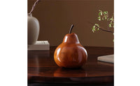 Pear Sculpture Modern Pear Ornament Nature-Influenced Fruit Ornament for Homeowners, Art Collectors, Entryway, Bookshelf