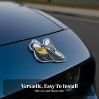 3D Metal Bee Decoration Personalized Decoration Wasp Car Body Decoration Self 3D Bee Decoration for Auto Modifiers, Hobbyists, Fenders, Trunk