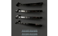 4 Pieces Sturdy Under-Mount Sink Bracket with Screws Rigid Sink Support Bracket Slim Hardware Firm for Kitchen