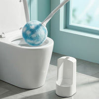 Toilet Brush with Holder Floor-Standing Toilet Brush Space-Saving Drain-dryFree for Bathroom