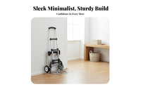 Stair Climbing Hand Truck Foldable Step Climber Cart Portable Folding Luggage Cart for Apartment Dwellers, Movers, Stairs, Travel, Office