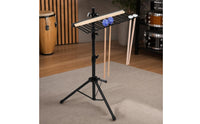 Drumstick Rack with Tripod Base Stable Drumstick Holder with Clamp Adjustable Musical Accessory for Drummers, Percussionists, Stage, Rehearsal Studio